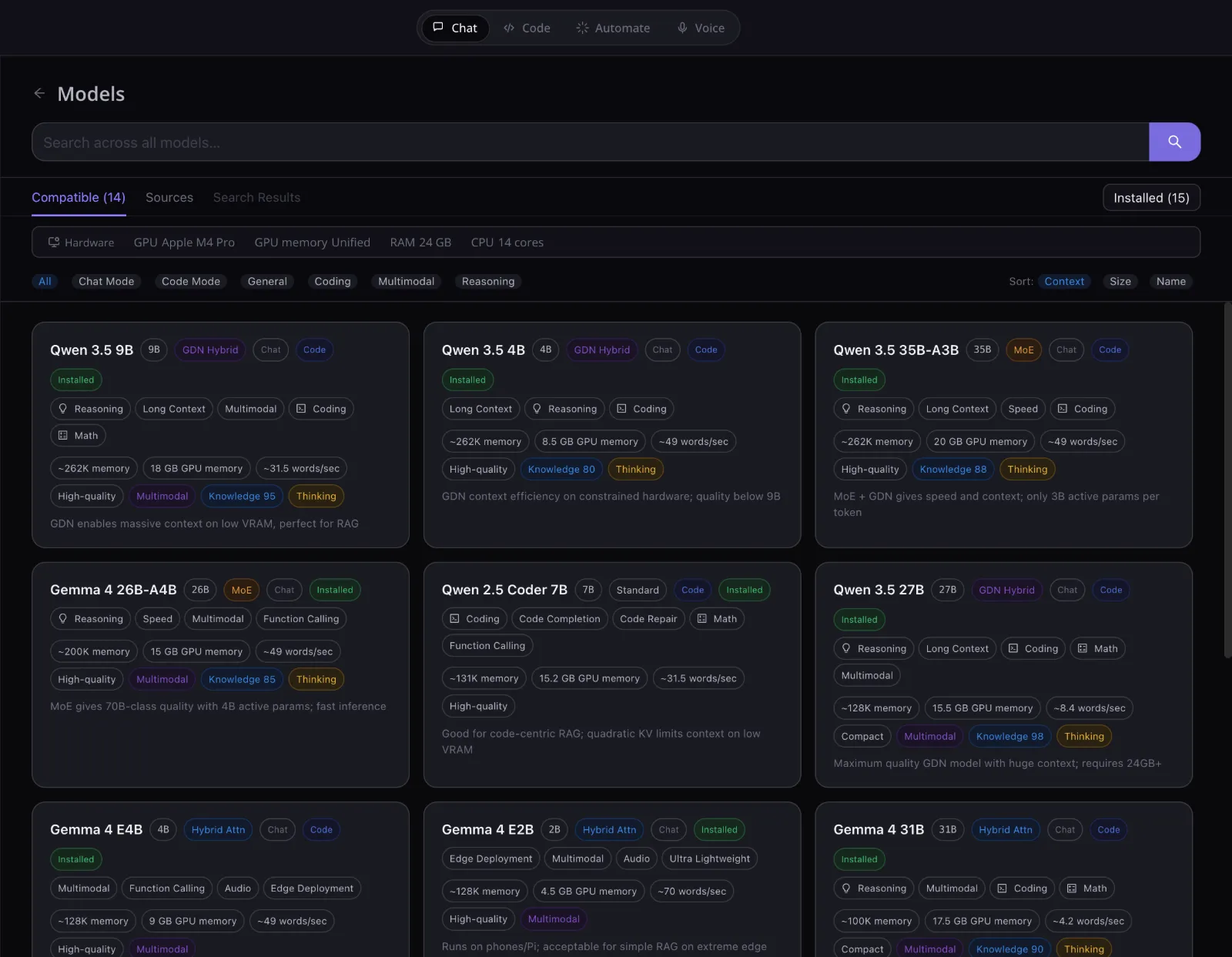 Model library — Nupick